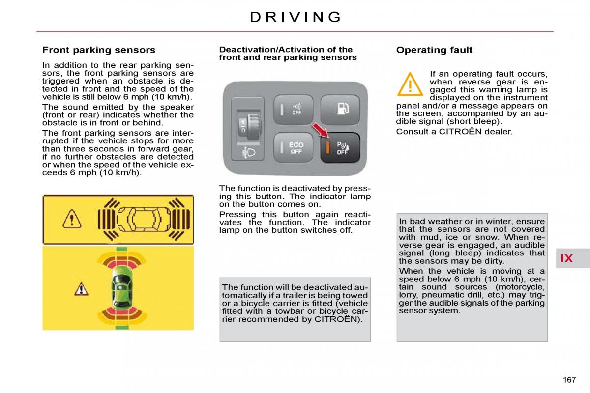 Citroen C4 Picasso I 1 owners manual / page 193