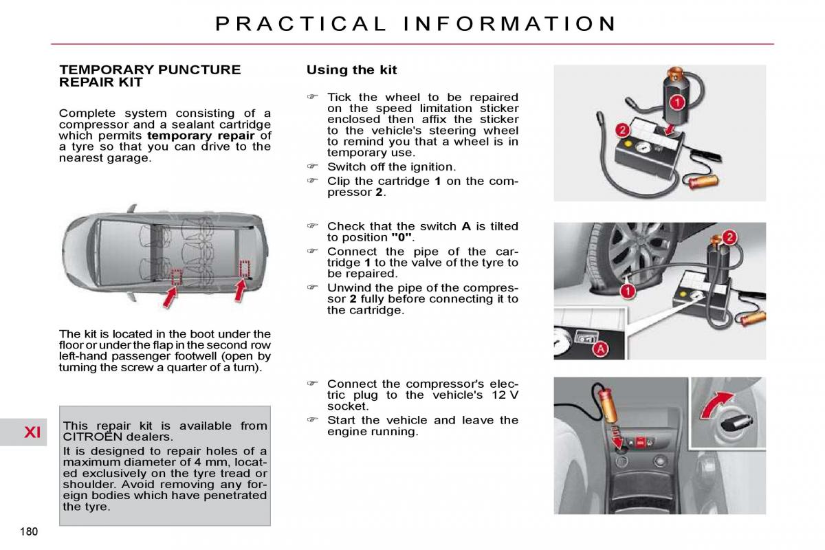 Citroen C4 Picasso I 1 owners manual / page 205