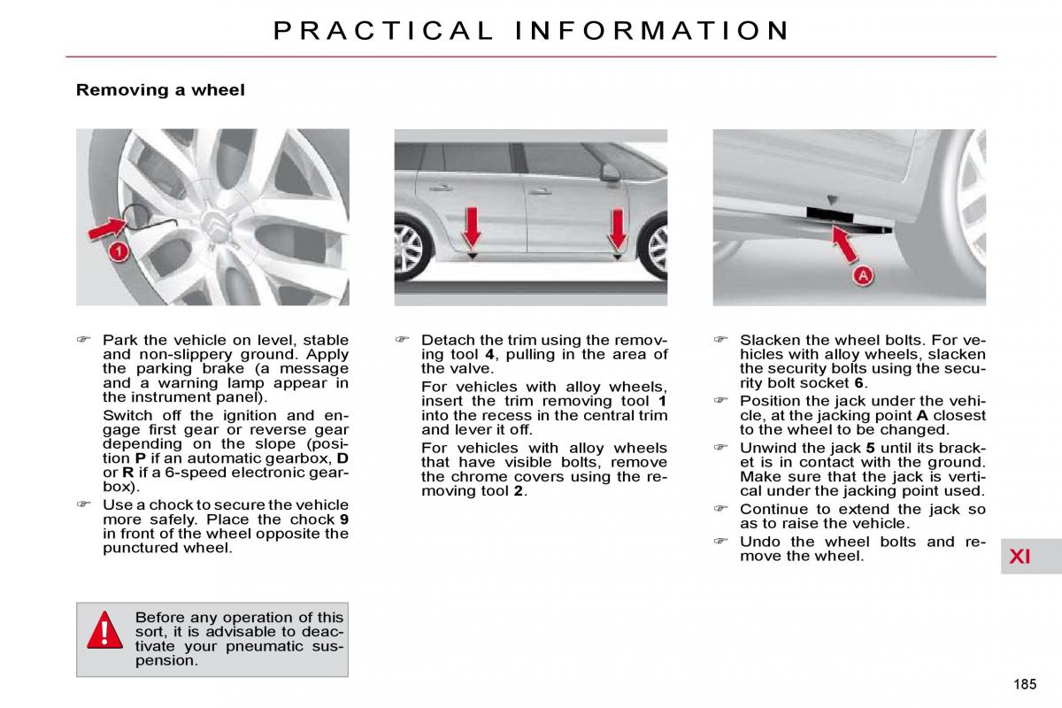 Citroen C4 Picasso I 1 owners manual / page 210