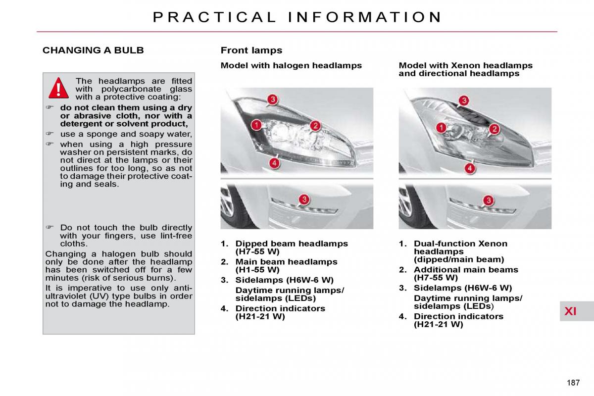 Citroen C4 Picasso I 1 owners manual / page 213