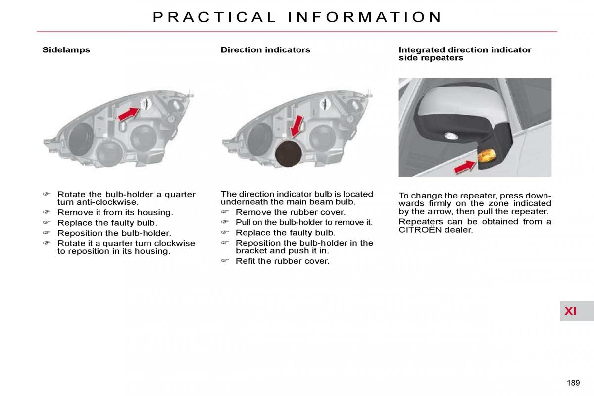 Citroen C4 Picasso I 1 owners manual / page 215