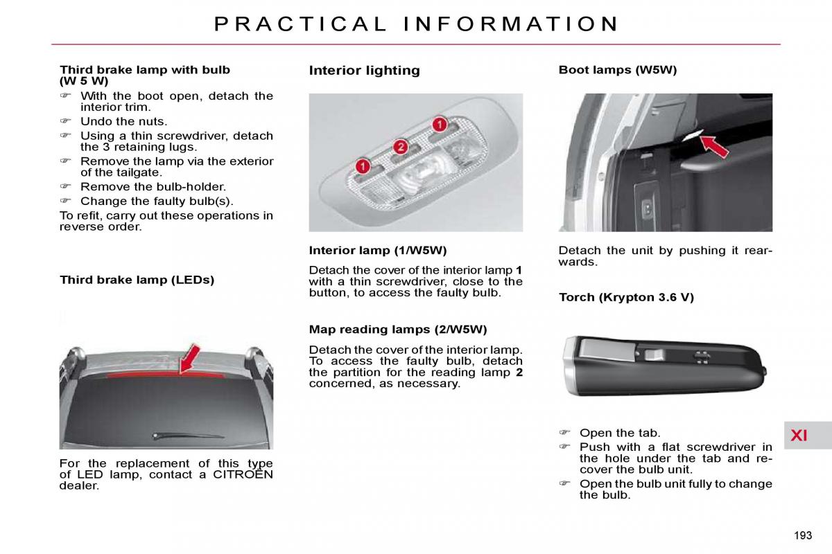 Citroen C4 Picasso I 1 owners manual / page 219