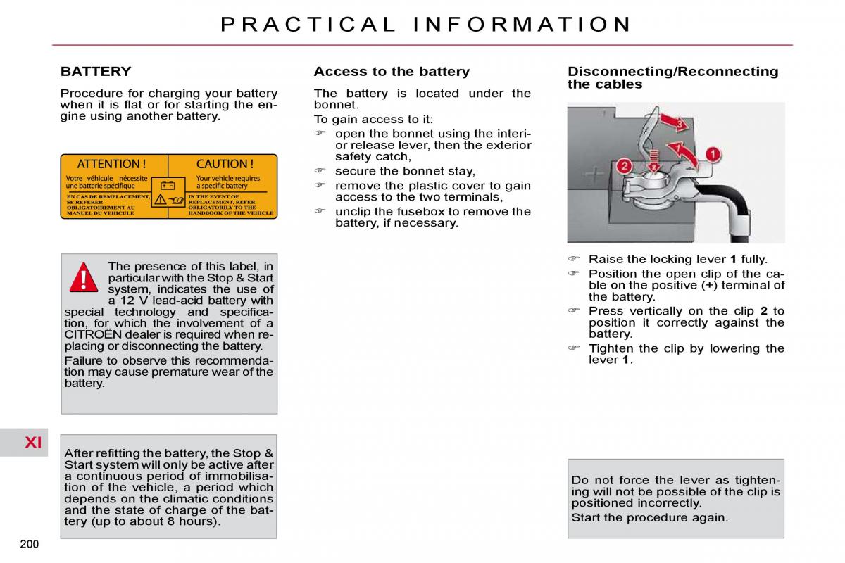 Citroen C4 Picasso I 1 owners manual / page 228