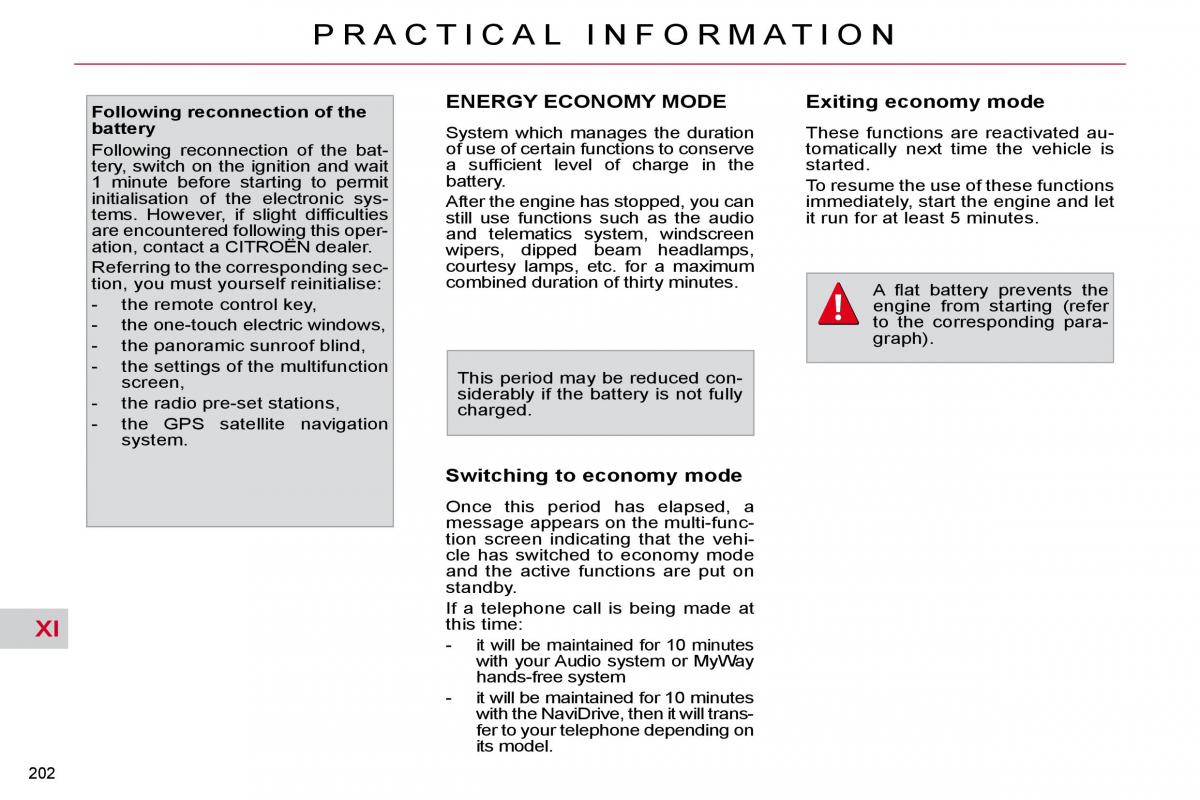 Citroen C4 Picasso I 1 owners manual / page 230