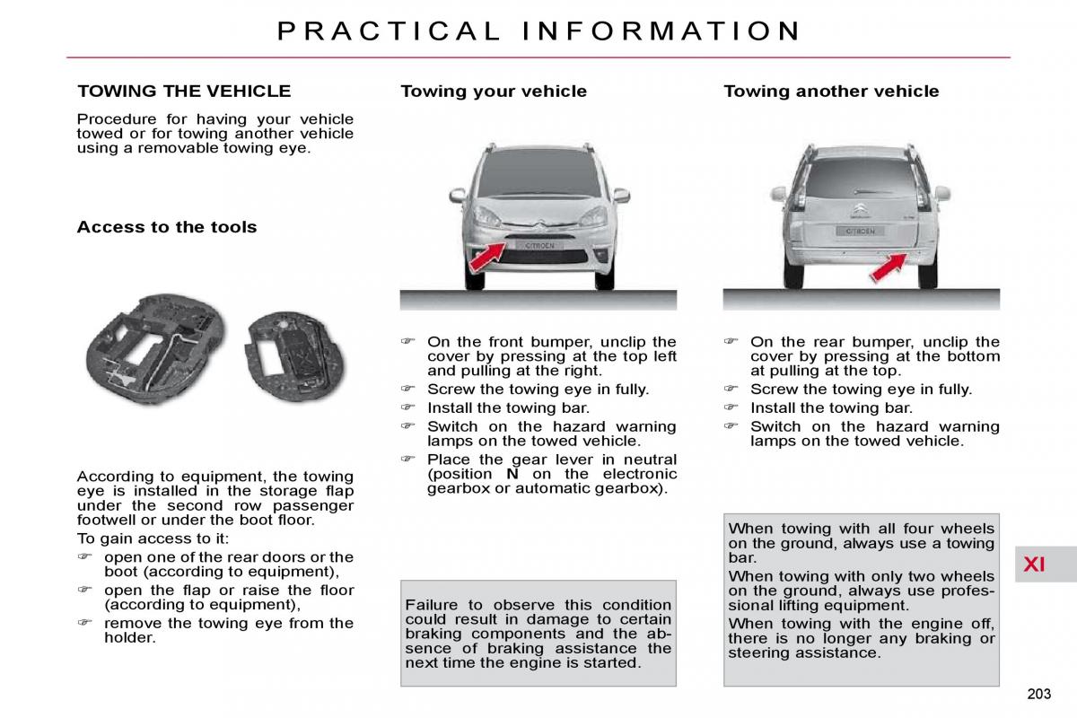 Citroen C4 Picasso I 1 owners manual / page 232