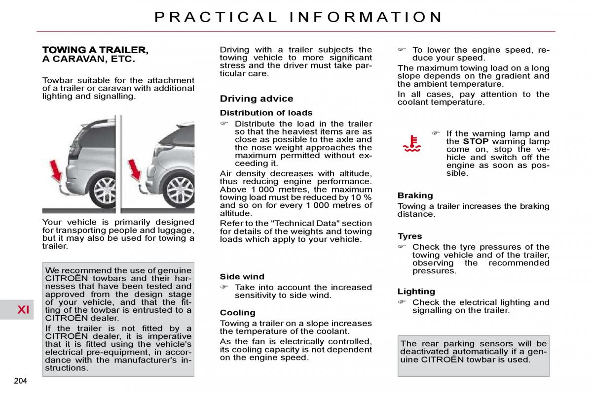 Citroen C4 Picasso I 1 owners manual / page 233