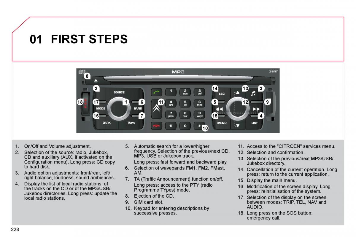 Citroen C4 Picasso I 1 owners manual / page 254