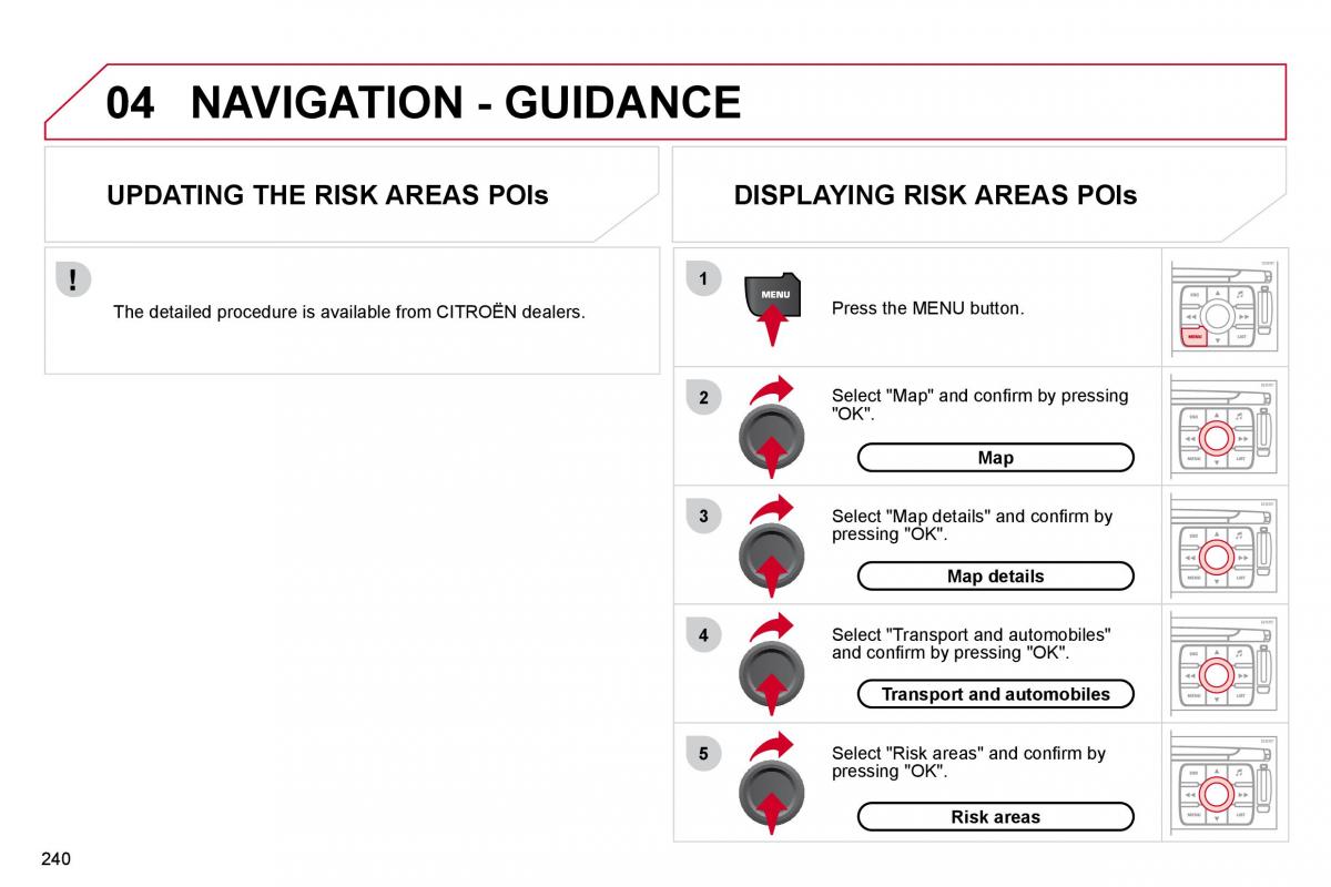 Citroen C4 Picasso I 1 owners manual / page 266