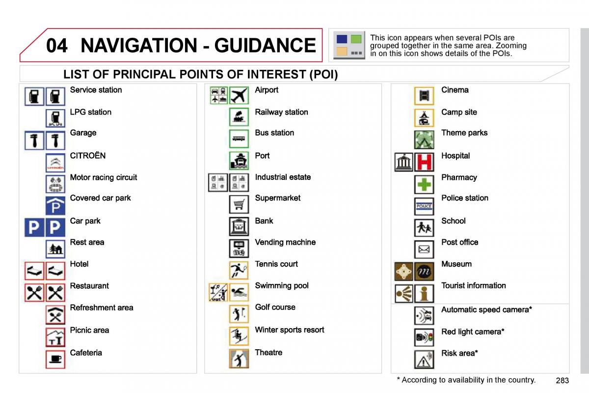 Citroen C4 Picasso I 1 owners manual / page 308