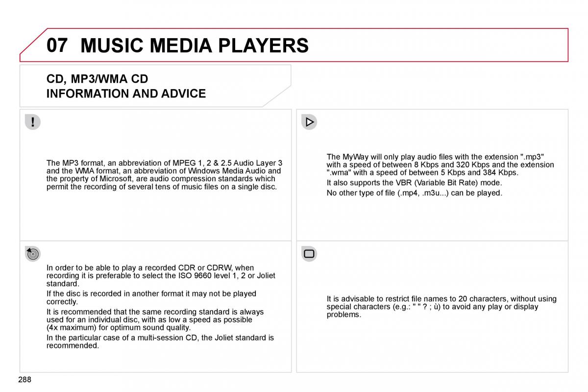 Citroen C4 Picasso I 1 owners manual / page 313