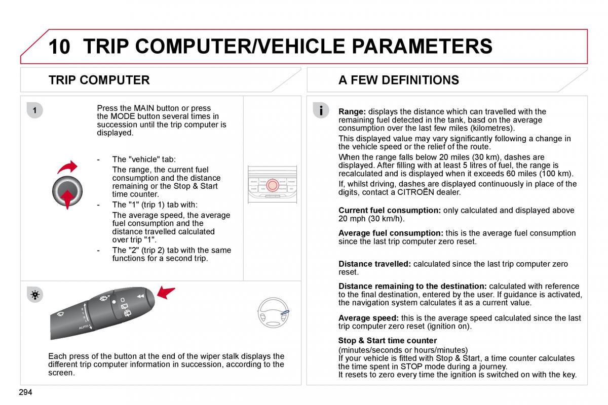 Citroen C4 Picasso I 1 owners manual / page 319