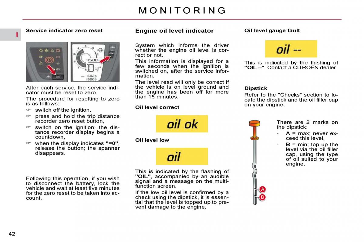 Citroen C4 Picasso I 1 owners manual / page 38