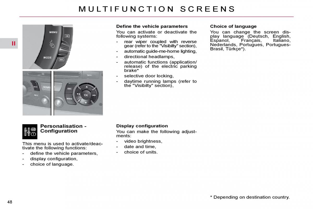 Citroen C4 Picasso I 1 owners manual / page 45