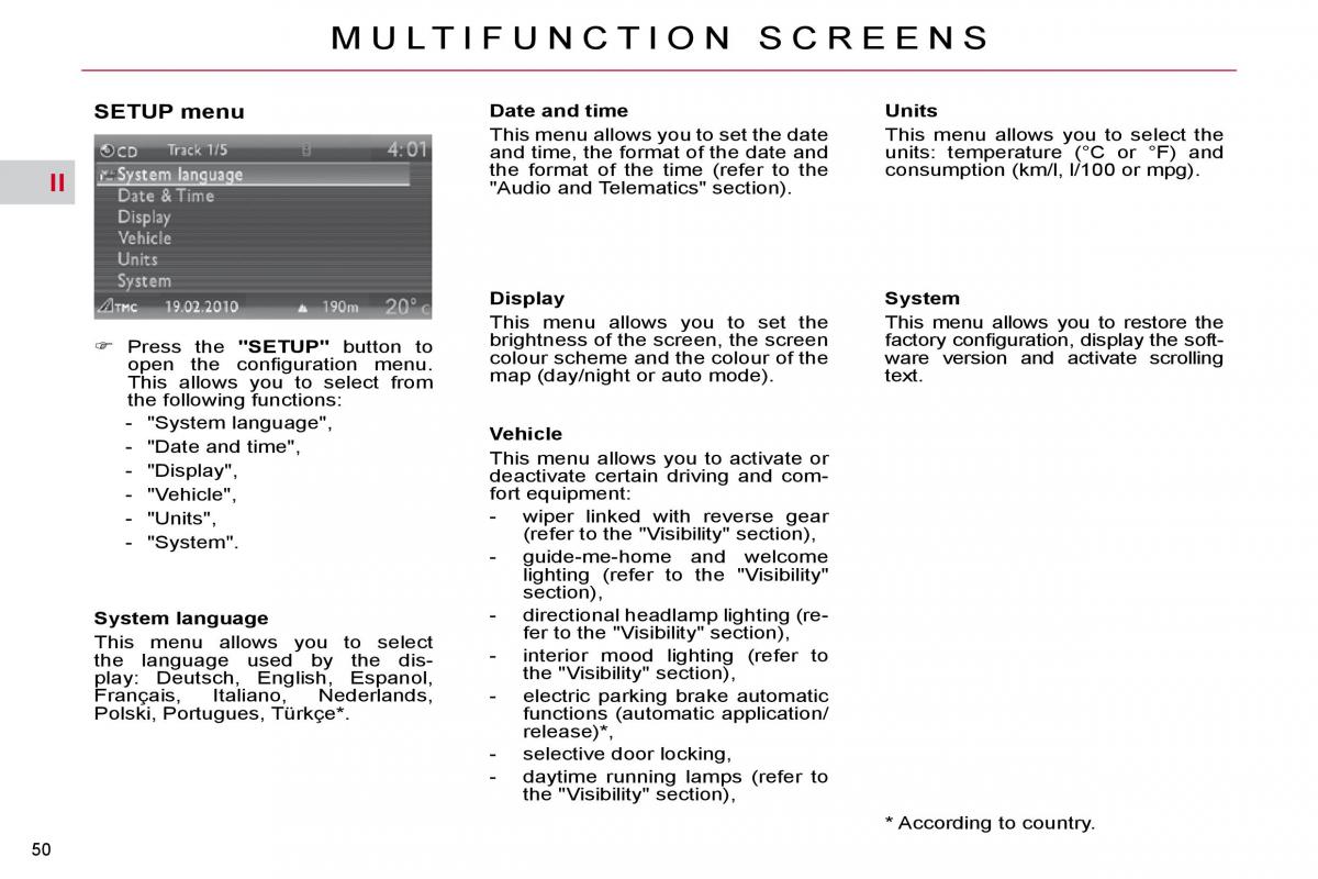 Citroen C4 Picasso I 1 owners manual / page 47