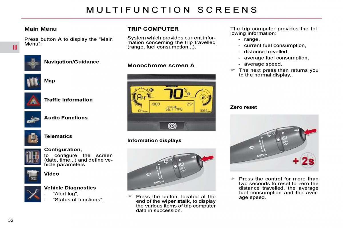 Citroen C4 Picasso I 1 owners manual / page 50