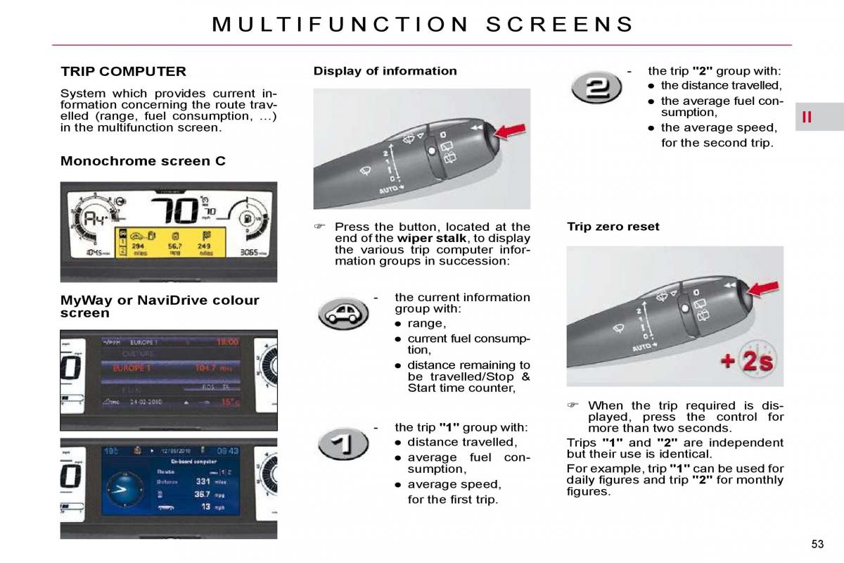 Citroen C4 Picasso I 1 owners manual / page 51