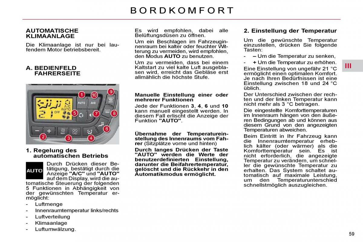 Citroen C4 Picasso I 1 owners manual Handbuch / page 57