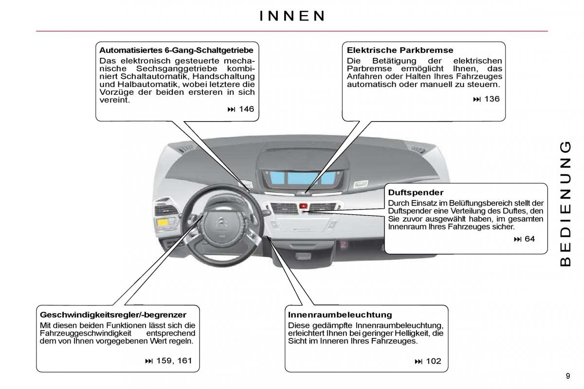 Citroen C4 Picasso I 1 owners manual Handbuch / page 6