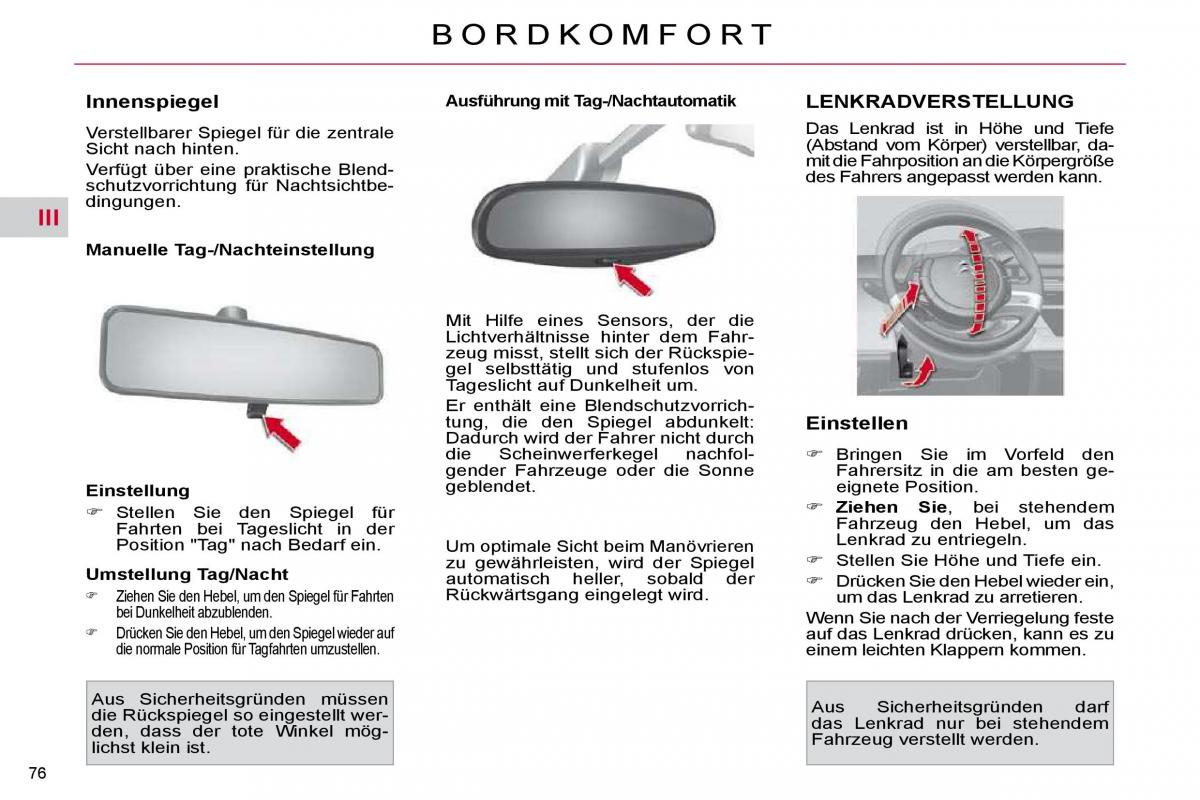 Citroen C4 Picasso I 1 owners manual Handbuch / page 77