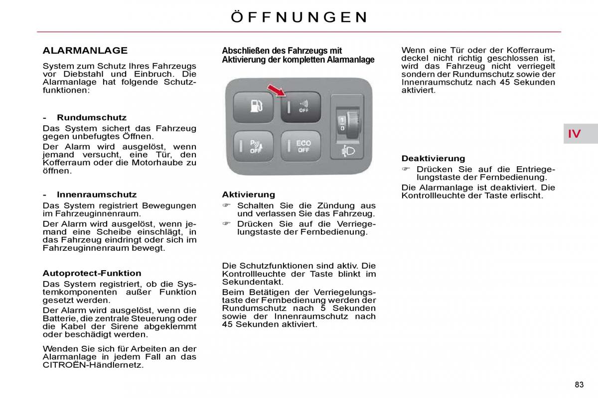 Citroen C4 Picasso I 1 owners manual Handbuch / page 88