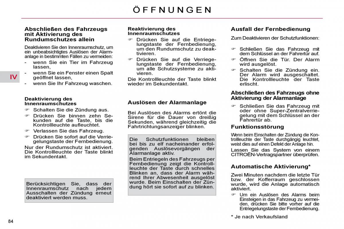 Citroen C4 Picasso I 1 owners manual Handbuch / page 89