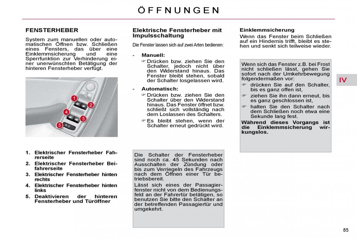 Citroen C4 Picasso I 1 owners manual Handbuch / page 90