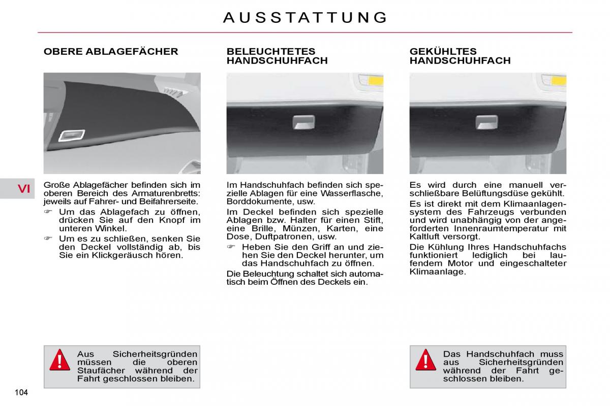 Citroen C4 Picasso I 1 owners manual Handbuch / page 115