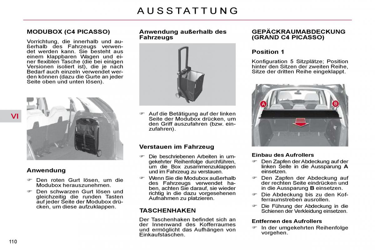 Citroen C4 Picasso I 1 owners manual Handbuch / page 127