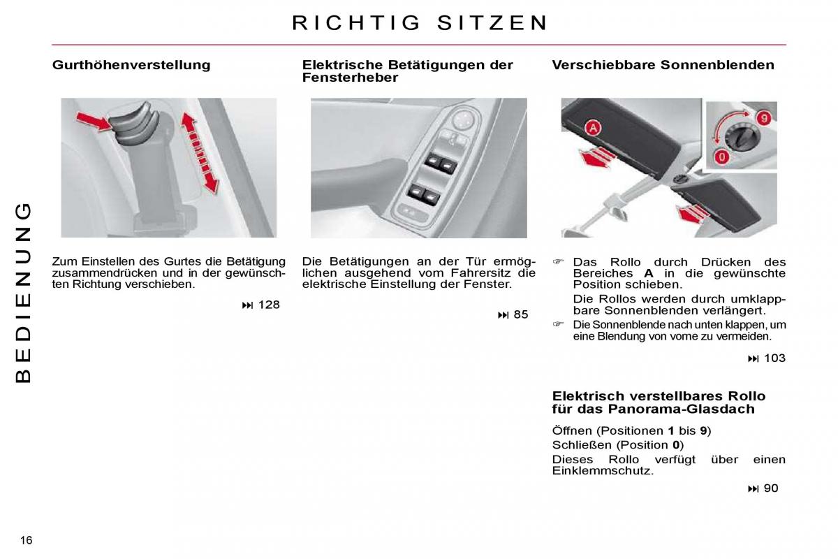 Citroen C4 Picasso I 1 owners manual Handbuch / page 13