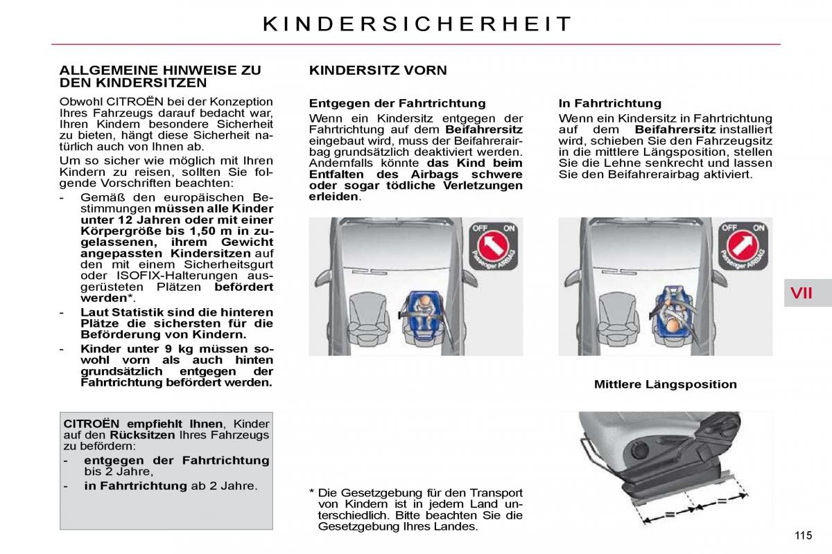 Citroen C4 Picasso I 1 owners manual Handbuch / page 139