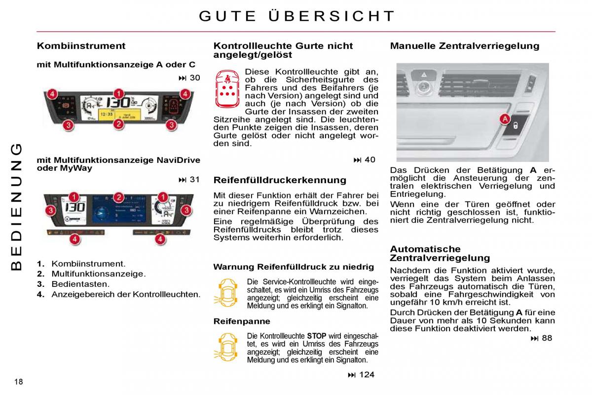 Citroen C4 Picasso I 1 owners manual Handbuch / page 15