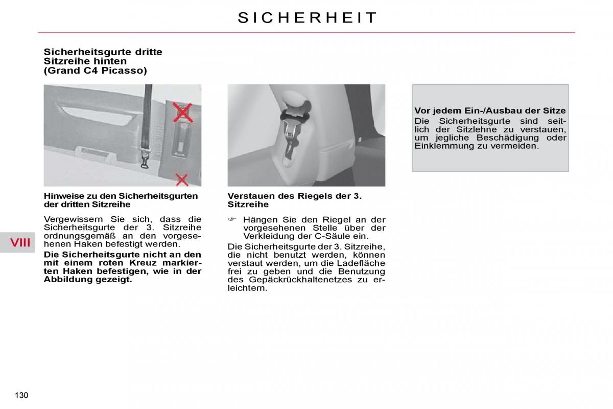 Citroen C4 Picasso I 1 owners manual Handbuch / page 155