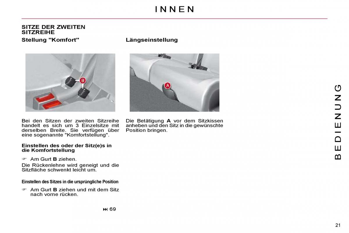 Citroen C4 Picasso I 1 owners manual Handbuch / page 18