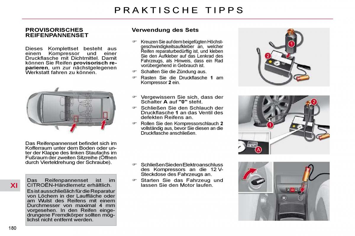 Citroen C4 Picasso I 1 owners manual Handbuch / page 205