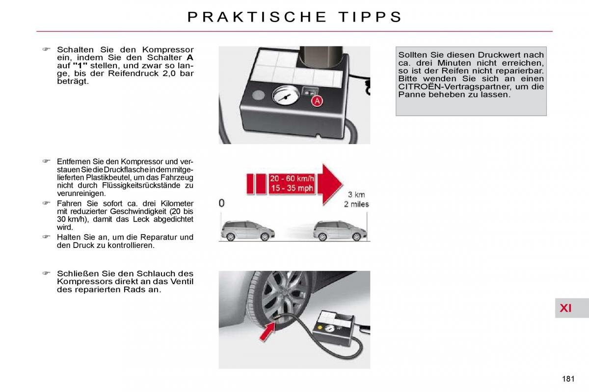 Citroen C4 Picasso I 1 owners manual Handbuch / page 206