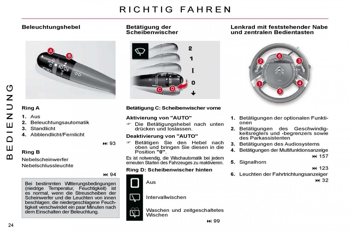 Citroen C4 Picasso I 1 owners manual Handbuch / page 21