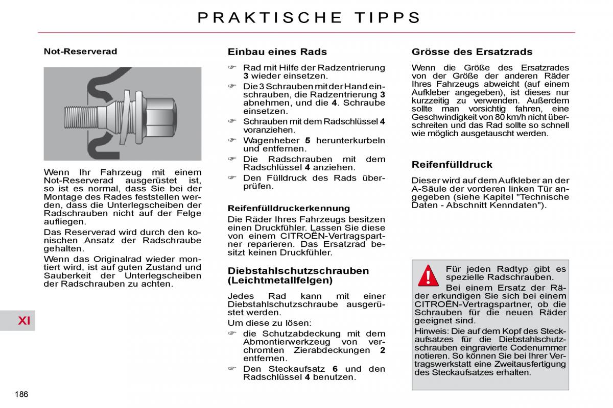 Citroen C4 Picasso I 1 owners manual Handbuch / page 211