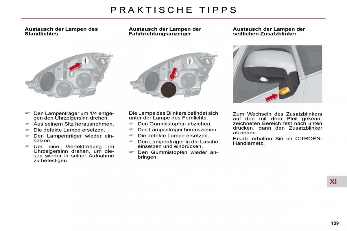 Citroen C4 Picasso I 1 owners manual Handbuch / page 215