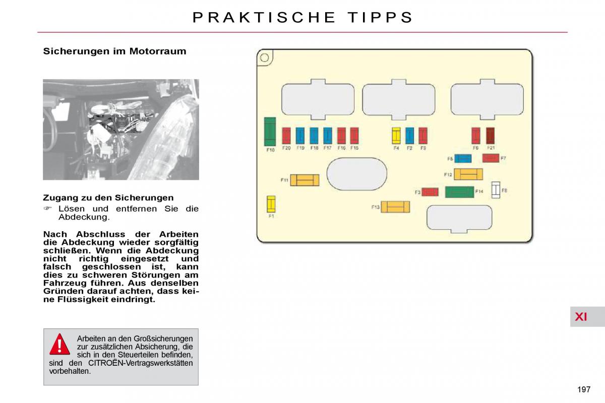 Citroen C4 Picasso I 1 owners manual Handbuch / page 225