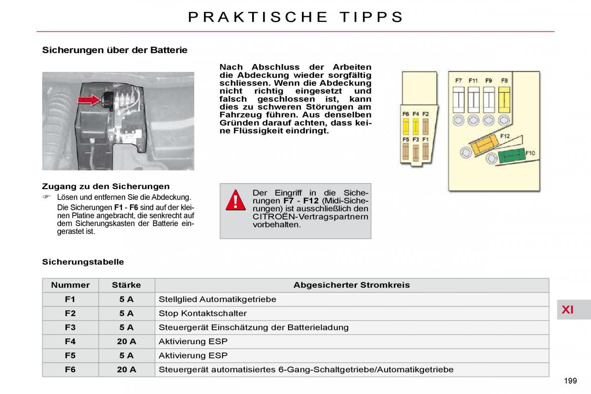 Citroen C4 Picasso I 1 owners manual Handbuch / page 227