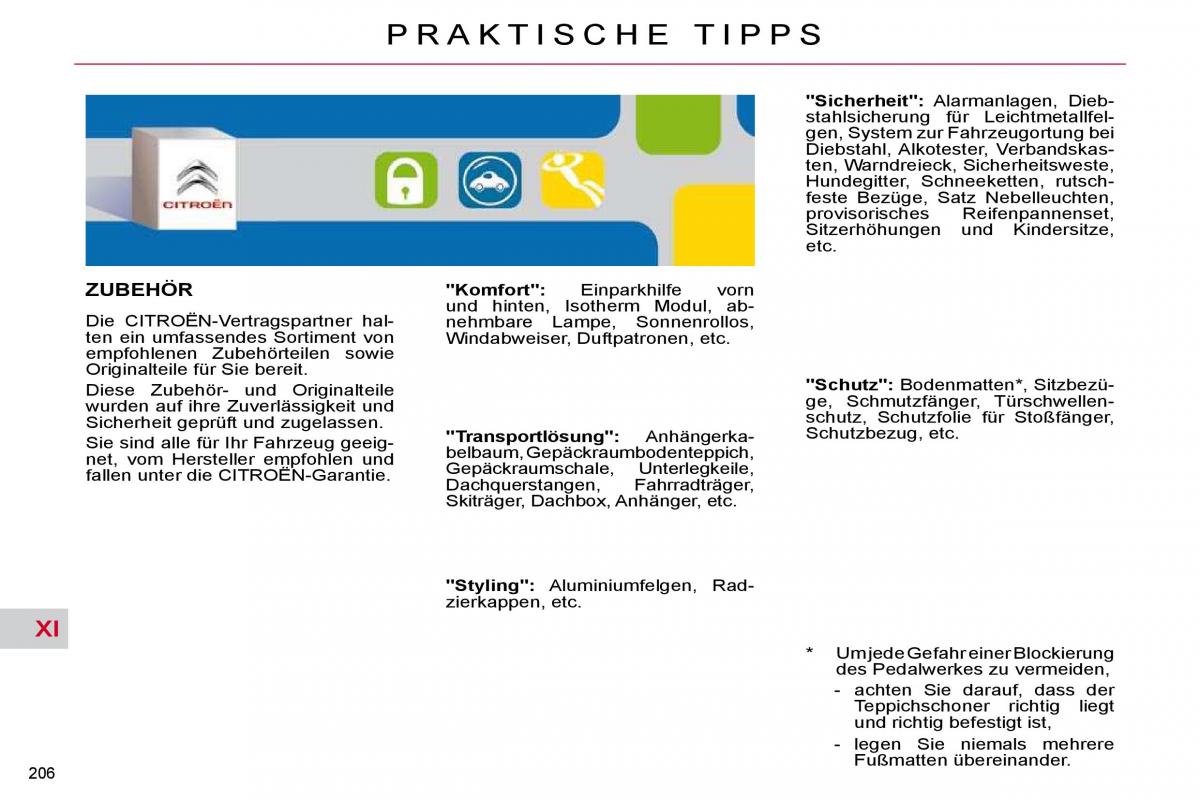 Citroen C4 Picasso I 1 owners manual Handbuch / page 235