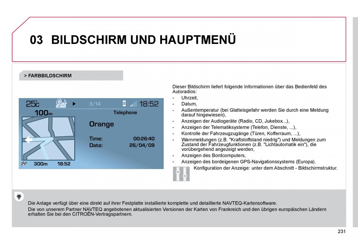 Citroen C4 Picasso I 1 owners manual Handbuch / page 257