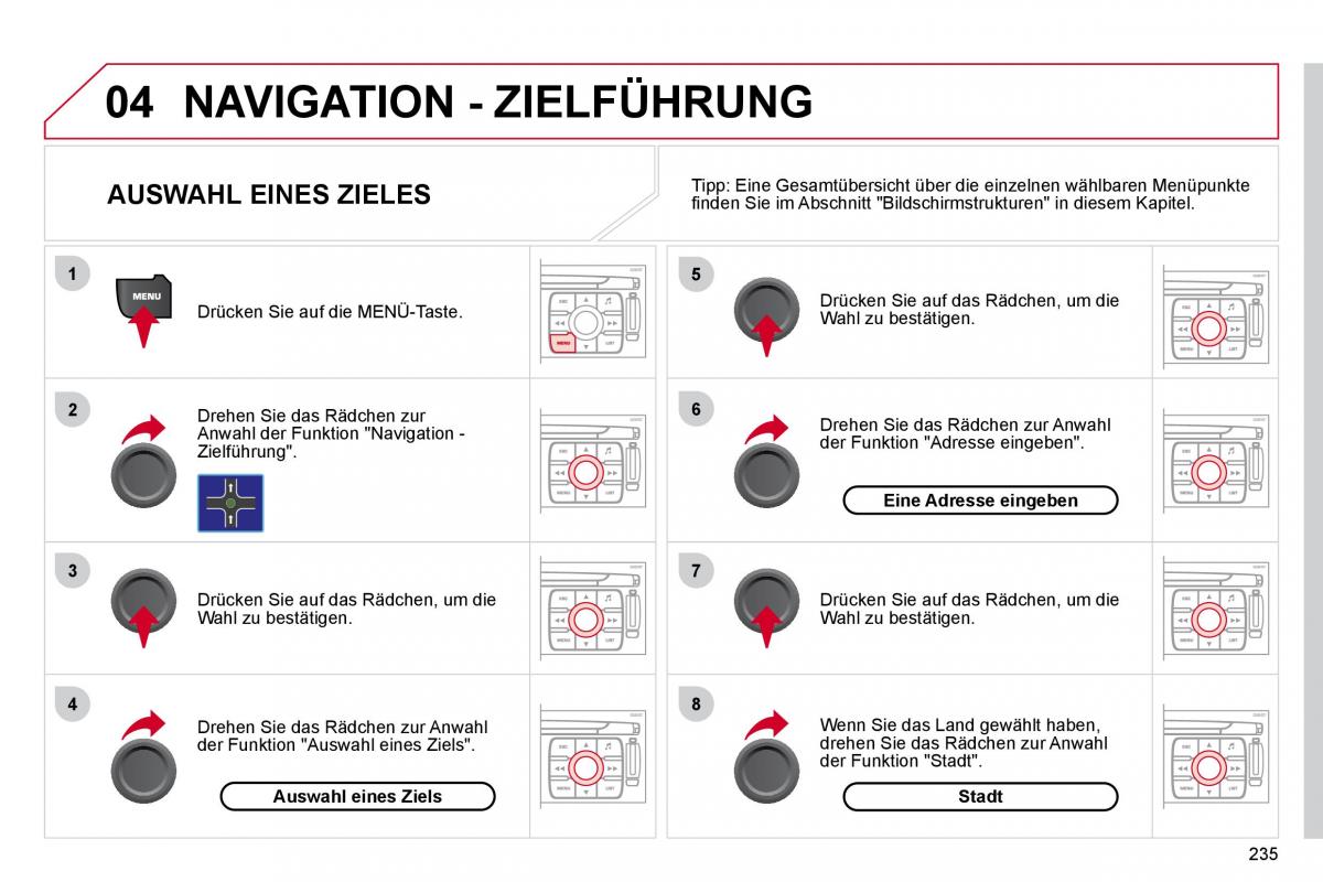 Citroen C4 Picasso I 1 owners manual Handbuch / page 261