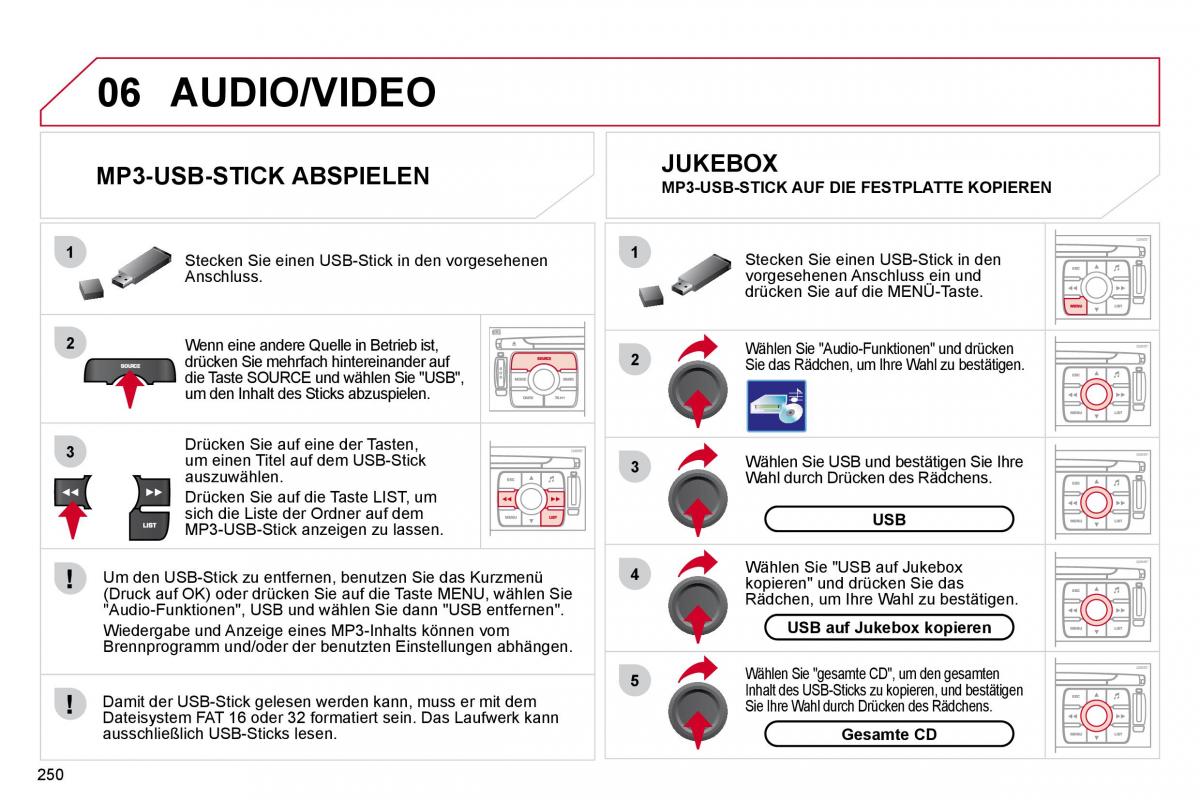 Citroen C4 Picasso I 1 owners manual Handbuch / page 276