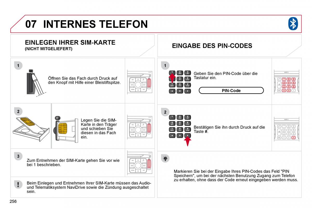 Citroen C4 Picasso I 1 owners manual Handbuch / page 282