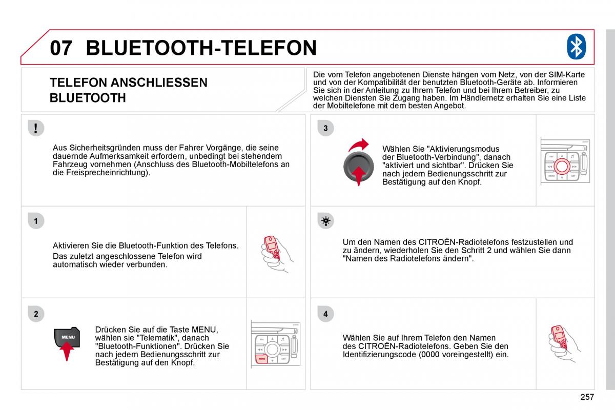 Citroen C4 Picasso I 1 owners manual Handbuch / page 283