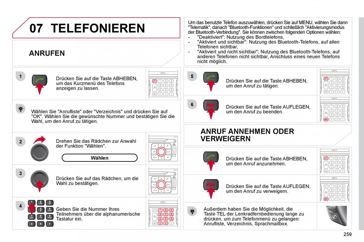 Citroen C4 Picasso I 1 owners manual Handbuch / page 285