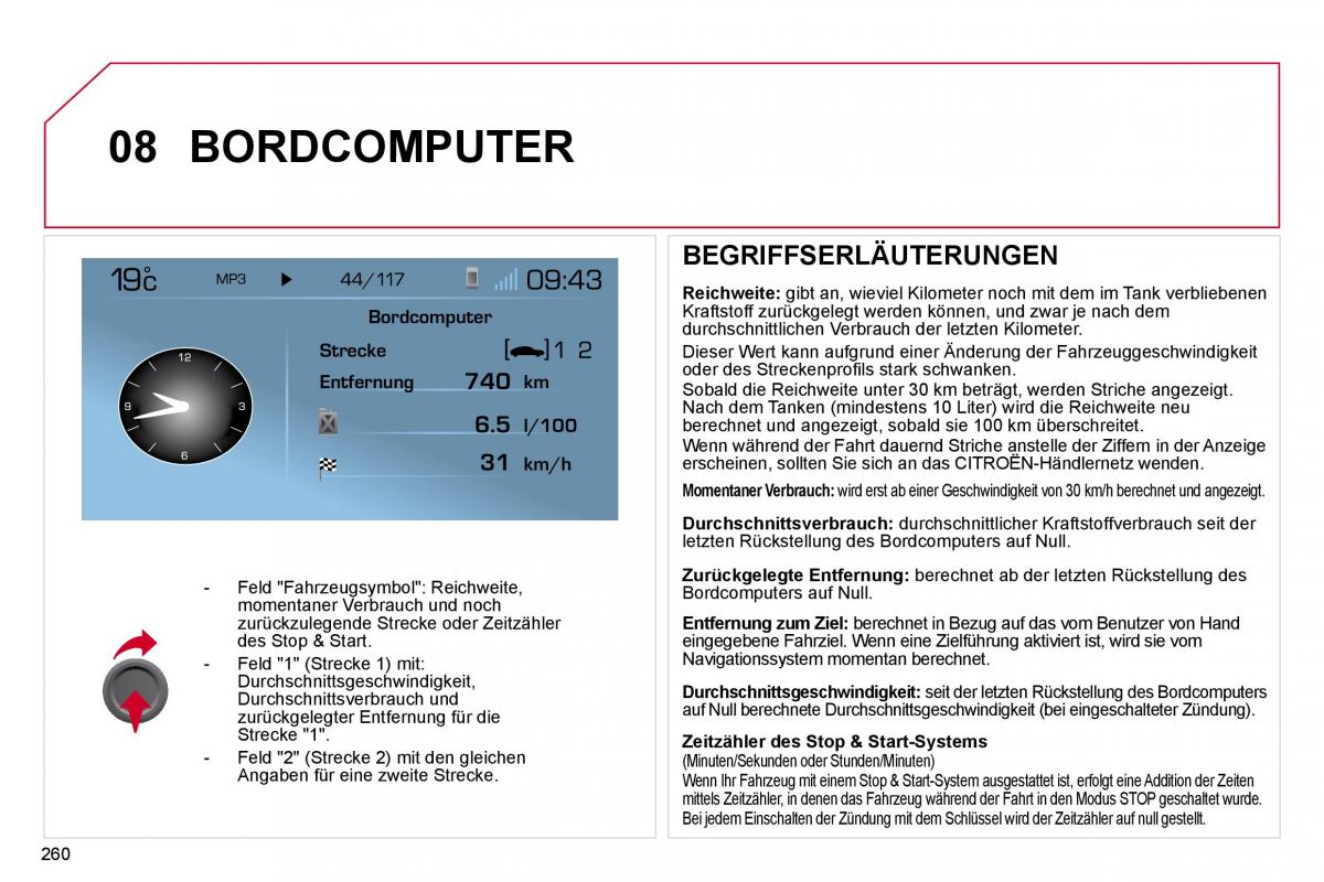 Citroen C4 Picasso I 1 owners manual Handbuch / page 286