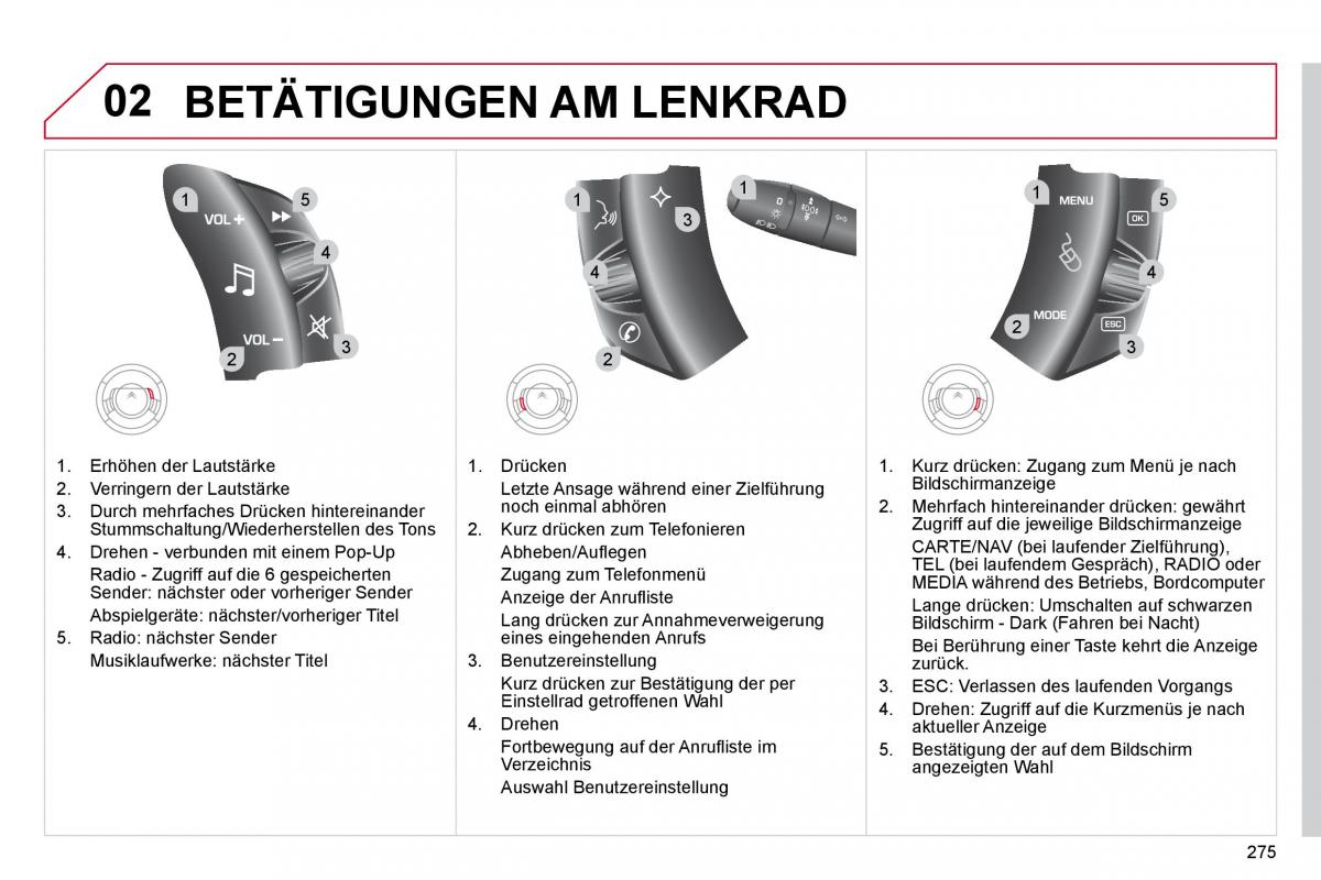 Citroen C4 Picasso I 1 owners manual Handbuch / page 300