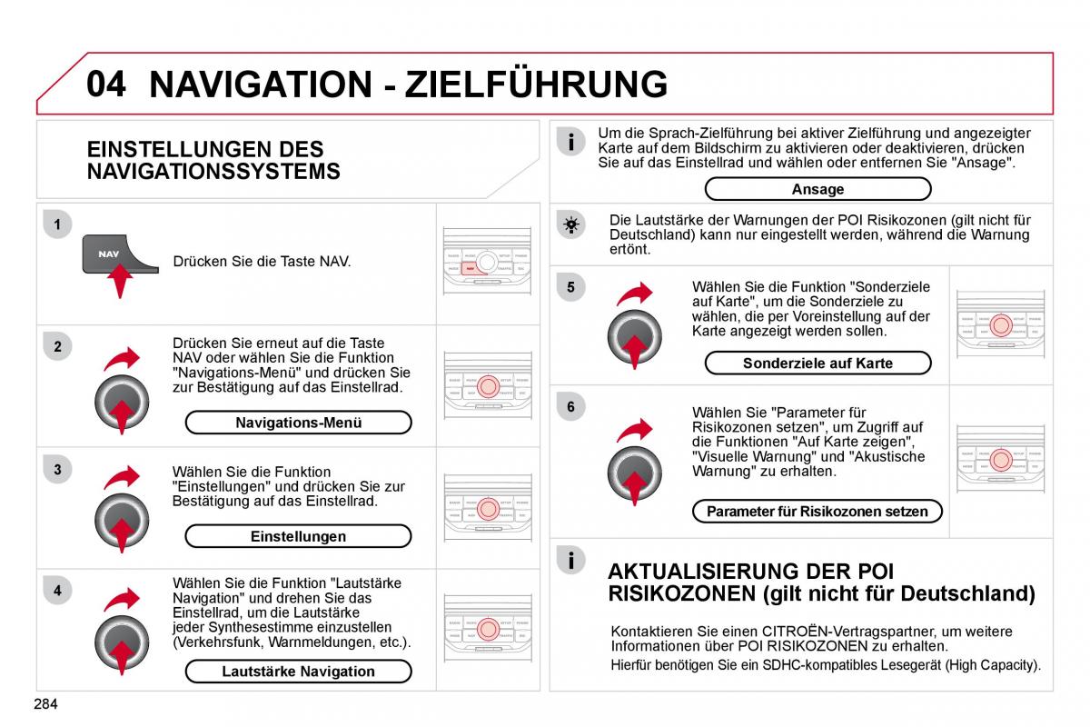 Citroen C4 Picasso I 1 owners manual Handbuch / page 309